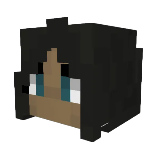 deadly_kruton Minecraft avatar head, 3D render