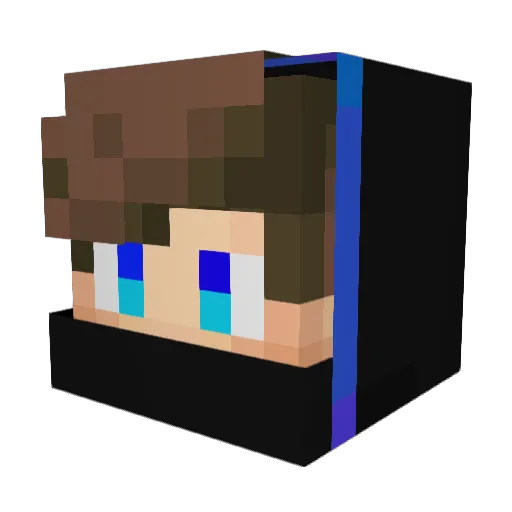 deadly_s Minecraft avatar head, 3D render