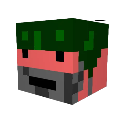 deadlydan123 Minecraft avatar head, 3D render