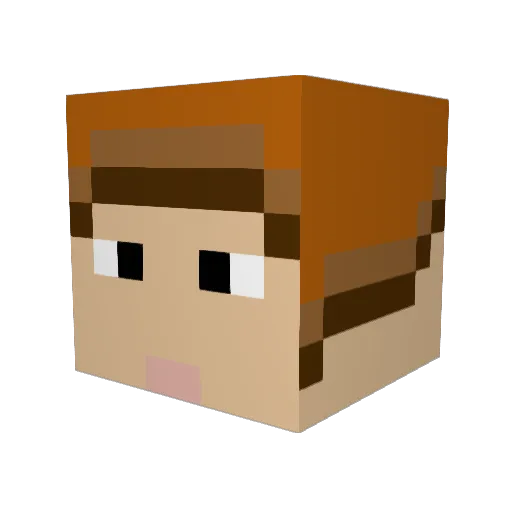 deadlydingo Minecraft avatar head, 3D render