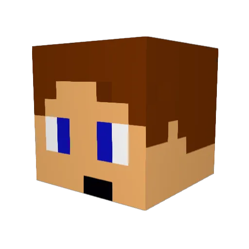 deadlydion Minecraft avatar head, 3D render