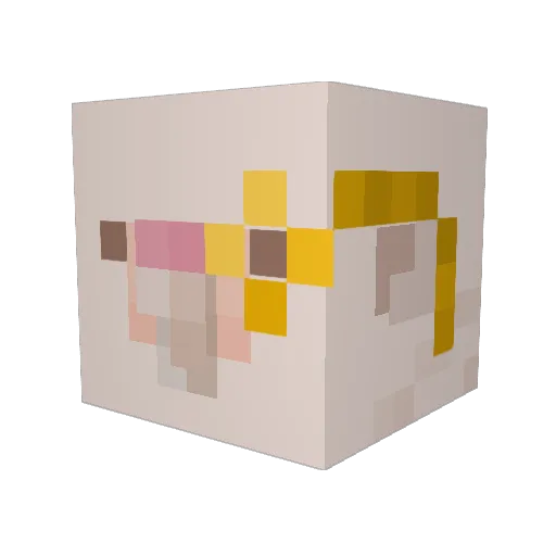 deadlyenderman4 Minecraft avatar head, 3D render