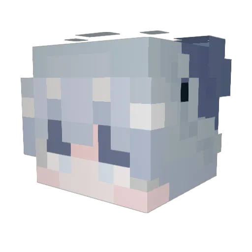 deadlyengine Minecraft avatar head, 3D render