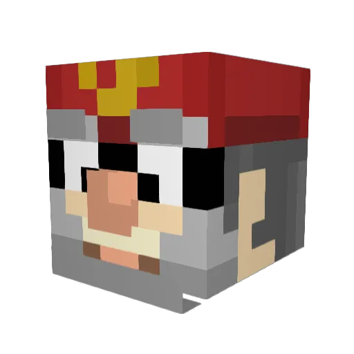 deadlykota Minecraft avatar head, 3D render