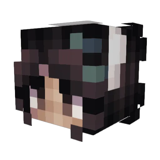 deadlylotus89 Minecraft avatar head, 3D render