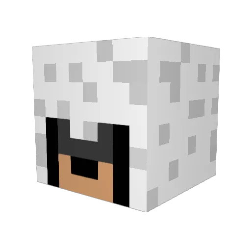 deadlysniperman Minecraft avatar head, 3D render