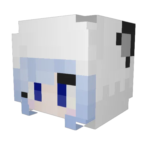 deadlyswag Minecraft avatar head, 3D render