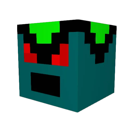 deadlywither825 Minecraft avatar head, 3D render