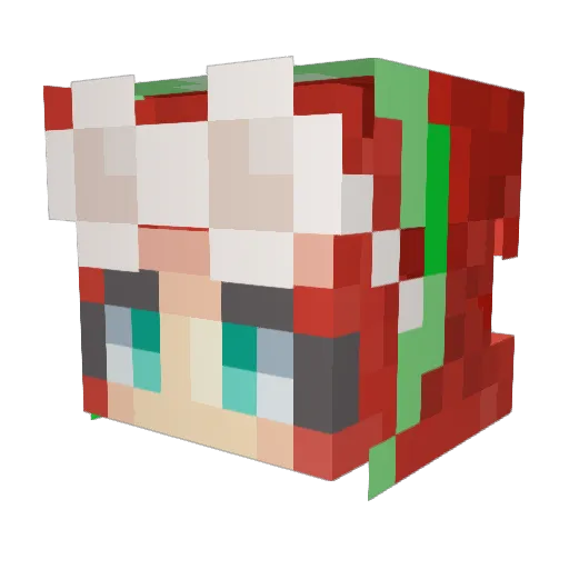 deadmeatdemon Minecraft avatar head, 3D render