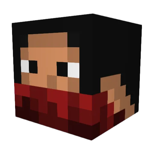 deadmonarch90 Minecraft avatar head, 3D render