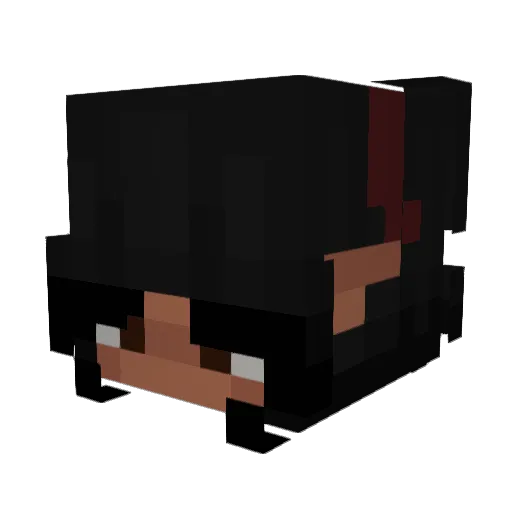 deadnamed Minecraft avatar head, 3D render