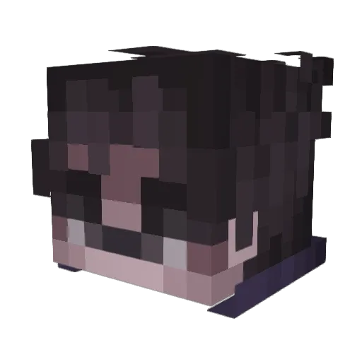 deadpastel Minecraft avatar head, 3D render