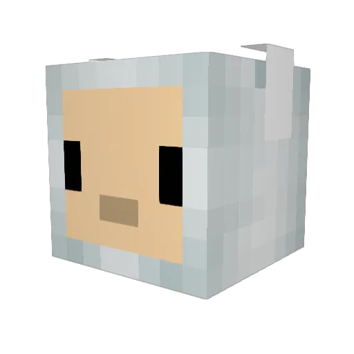 deadpixel2010 Minecraft avatar head, 3D render