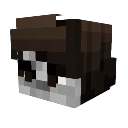 deadpool_9 Minecraft avatar head, 3D render