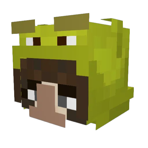 deadratsarecool Minecraft avatar head, 3D render