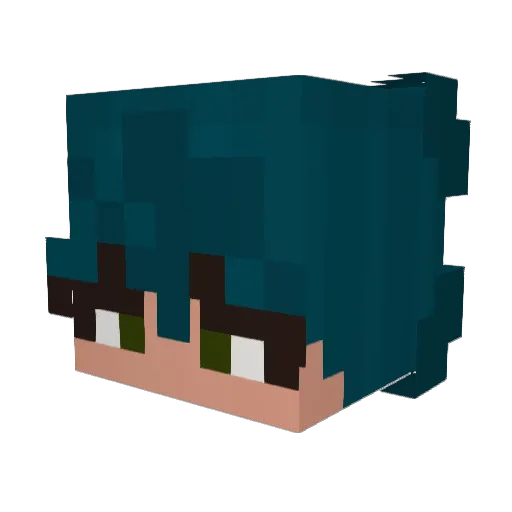deadred9575 Minecraft avatar head, 3D render