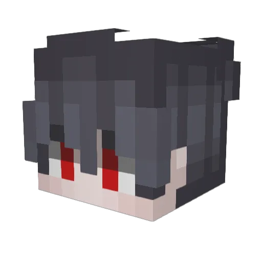 deadred_ Minecraft avatar head, 3D render