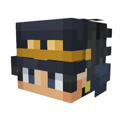 deadriot371 Minecraft avatar head, 3D render