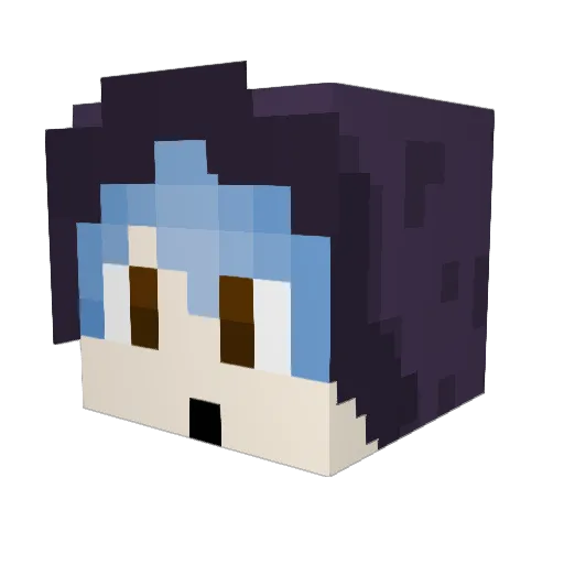 deadrose21 Minecraft avatar head, 3D render