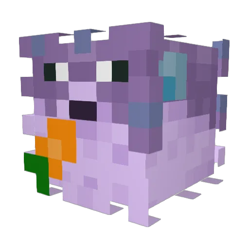 deadrose Minecraft avatar head, 3D render