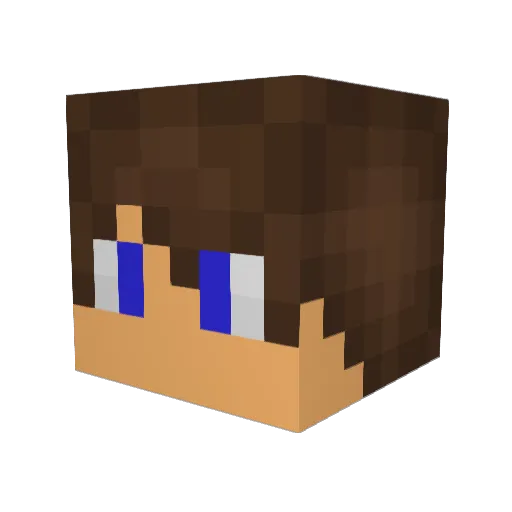 deadrunner456 Minecraft avatar head, 3D render