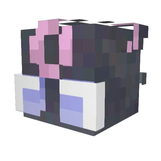 deadsixua Minecraft avatar head, 3D render