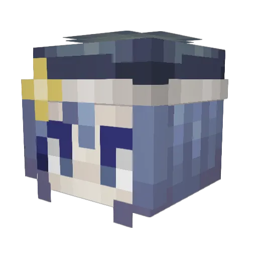 deadsky01 Minecraft avatar head, 3D render