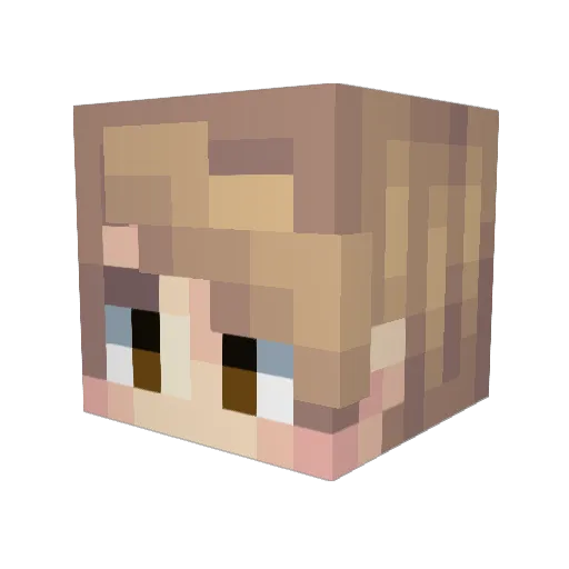 deadsoapdog Minecraft avatar head, 3D render