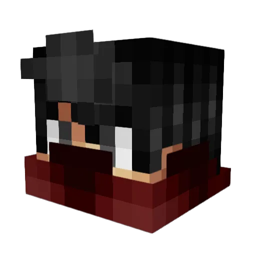 deadspenk Minecraft avatar head, 3D render
