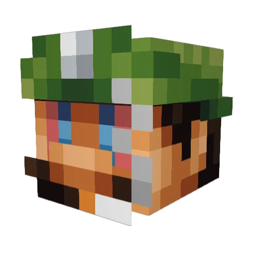 deadston3 Minecraft avatar head, 3D render