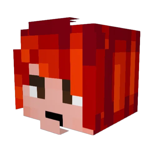 deadvessel Minecraft avatar head, 3D render