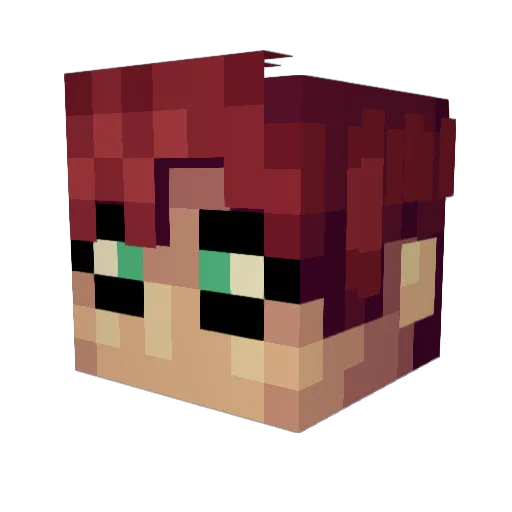 deadzombie2 Minecraft avatar head, 3D render