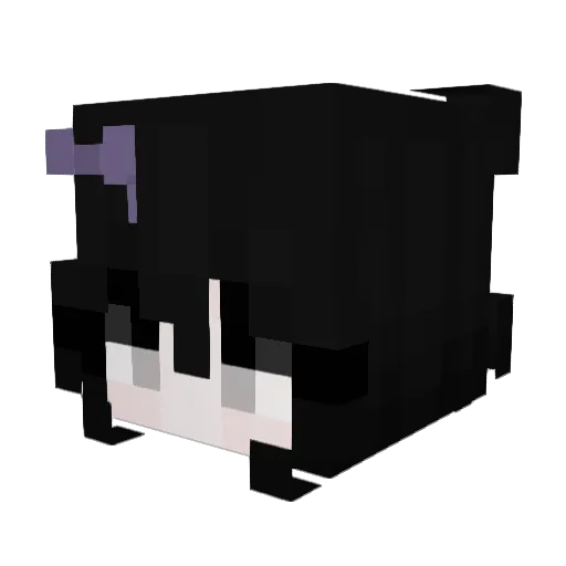 deafearsgreen Minecraft avatar head, 3D render