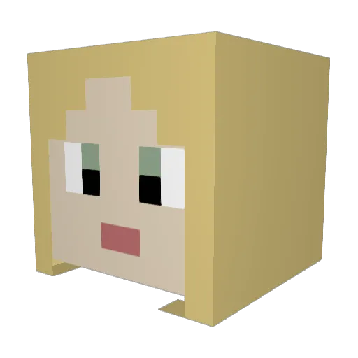 dealwithmesis Minecraft avatar head, 3D render