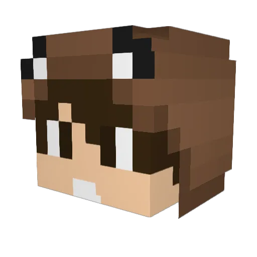 dean1 Minecraft avatar head, 3D render