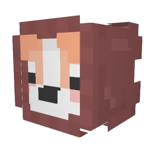 dean_ass Minecraft avatar head, 3D render