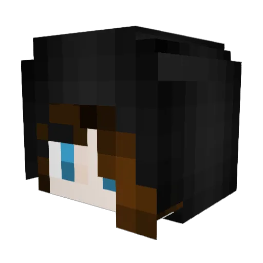 deana7 Minecraft avatar head, 3D render