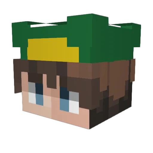 deann12 Minecraft avatar head, 3D render