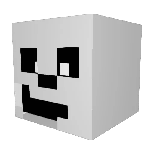deanveenhuizen Minecraft avatar head, 3D render