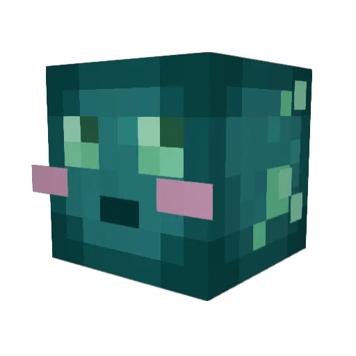 deanwastakenn Minecraft avatar head, 3D render