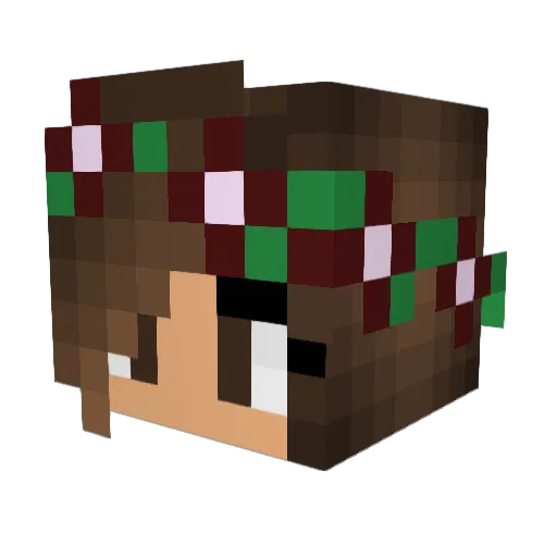 dear_haley Minecraft avatar head, 3D render