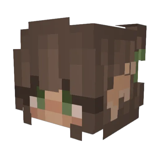 dearchels Minecraft avatar head, 3D render