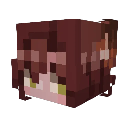 dearestmoss Minecraft avatar head, 3D render