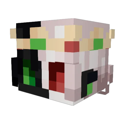 deargambler Minecraft avatar head, 3D render