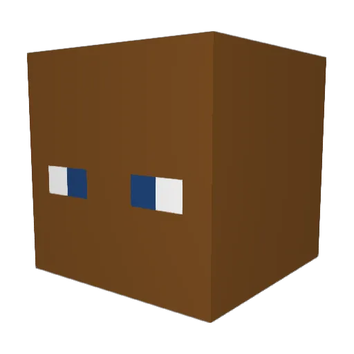 dearies Minecraft avatar head, 3D render