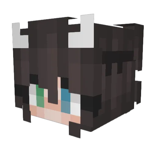 dearkir Minecraft avatar head, 3D render