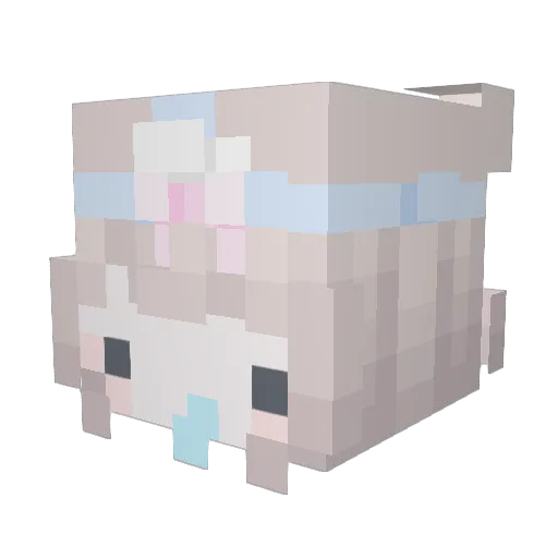 dearlyemmy Minecraft avatar head, 3D render