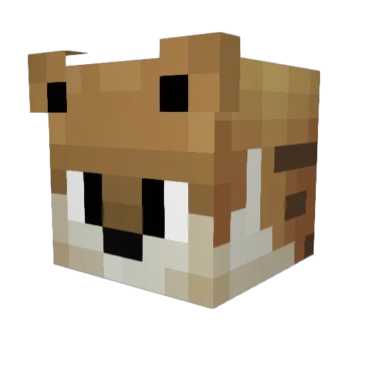 dearmy Minecraft avatar head, 3D render
