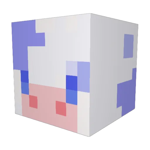 dearparkjisung Minecraft avatar head, 3D render