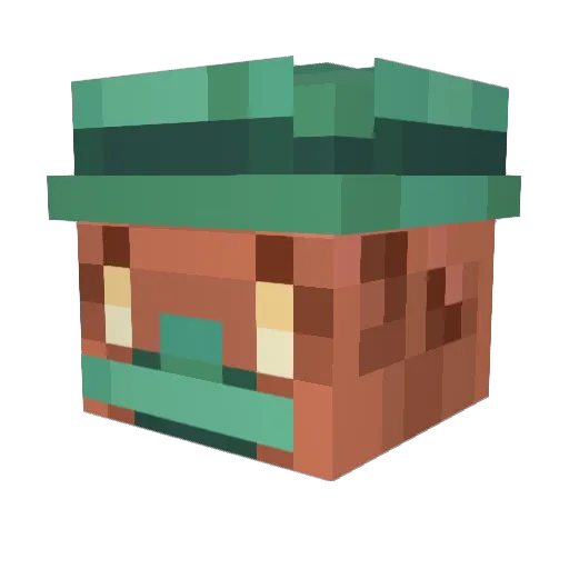 deateex Minecraft avatar head, 3D render